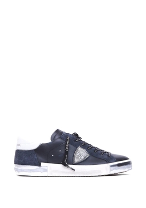 Philippe Model Paris logo round toe sneakers - Blue