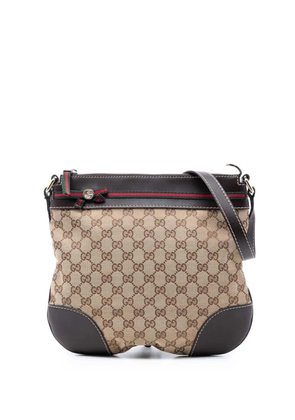 Gucci Pre-Owned 2016-2025 GG Canvas Web Mayfair crossbody bag - Brown