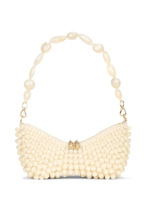 Cult Gaia mini Mercier beaded shoulder bag - Neutrals