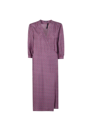 Laura Urbinati paisley tie belt dress - Purple