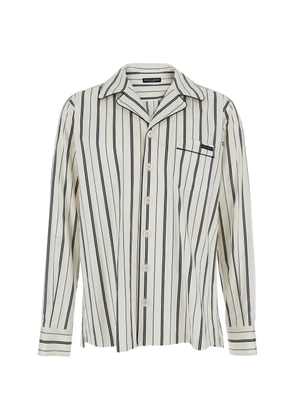 Dolce & Gabbana striped pocket shirt - Neutrals