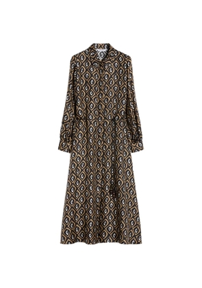 Max Mara geometric print dress - Black