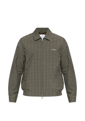 SAMSOE SAMSOE Sabeck plaid-pattern zip-fastening jacket - Green