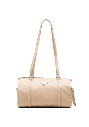 Prada triangle-logo shoulder bag - Neutrals