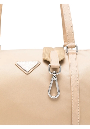 Prada triangle-logo shoulder bag - Neutrals