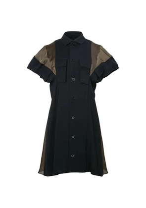 sacai panelled pocket dress - Blue