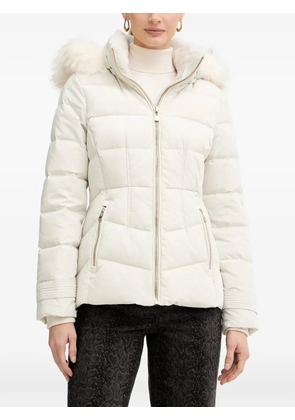 Morgan hooded puffer jacket - Neutrals