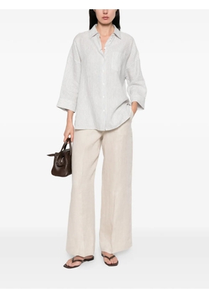Weekend Max Mara Panetto striped-pattern shirt - White