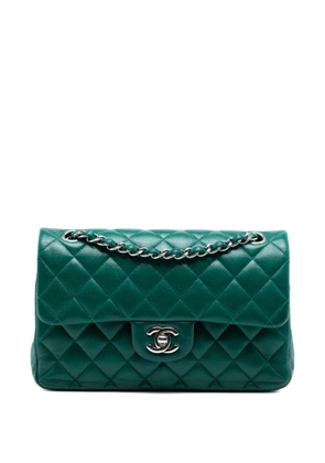 CHANEL Pre-Owned 2018 Small Classic Lambskin Double Flap shoulder bag - Green