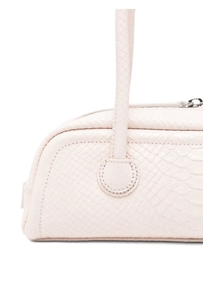 Marge Sherwood snakeskin-embossed shoulder bag - Pink