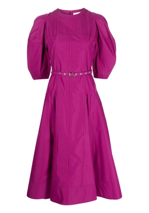3.1 Phillip Lim belted-waist short-sleeve dress - Purple