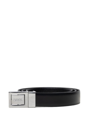 BOSS engraved-logo reversible belt - Black