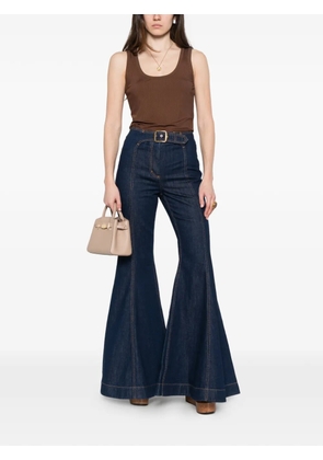 ZIMMERMANN Luna belt-detail jeans - Blue