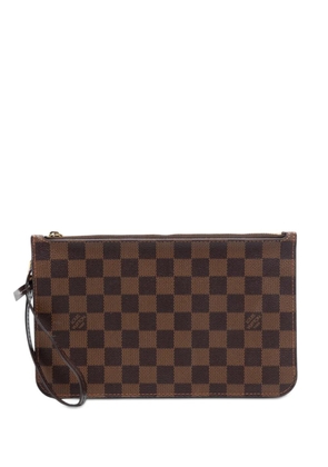 Louis Vuitton Pre-Owned 2017 Damier Ebene Neverfull MM pouch - Brown