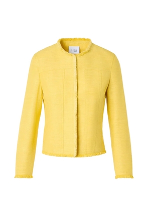 Akris Punto fringed cropped jacket - Yellow