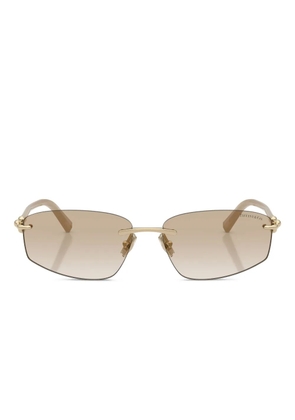 Tiffany & Co Eyewear chain-link rimless sunglasses - Gold