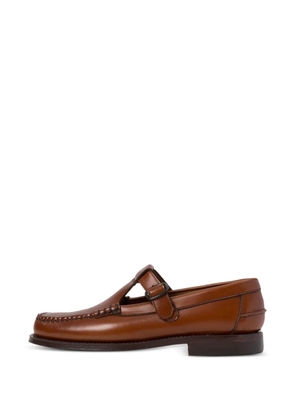 Hereu ALBER T-bar buckled loafers - Brown