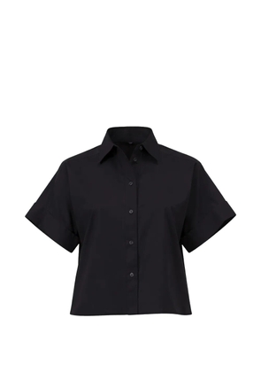 Closed short-sleeve shirt - Black