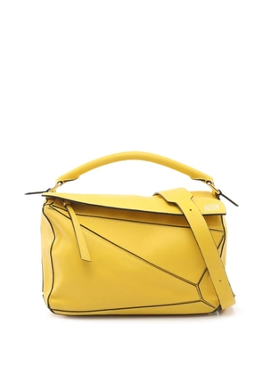 Loewe Pre-Owned 2010-2026 Medium Calfskin Puzzle satchel - Yellow