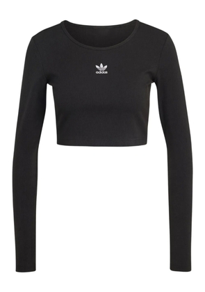 adidas ribbed crop top - Black