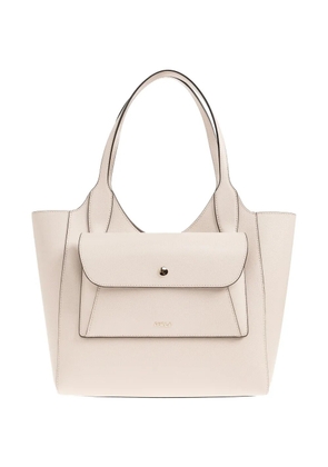 Furla small Lea flap leather tote bag - Neutrals