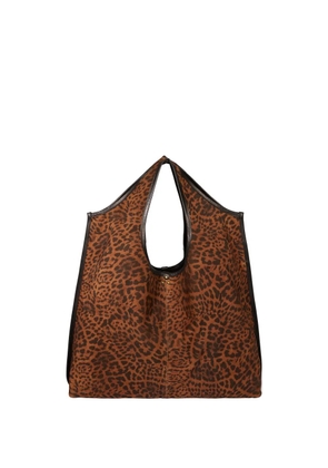 Jérôme Dreyfuss Paco animal-print tote bag - Brown