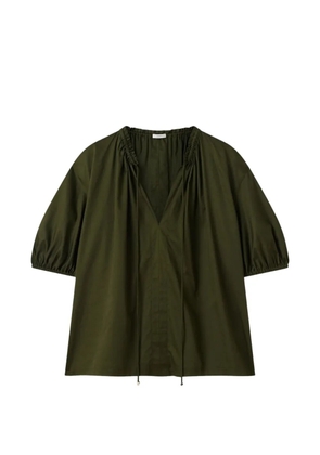 JOSEPH Nador ruffled V-neck top - Green