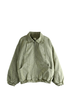 ROA panelled zip jacket - Green