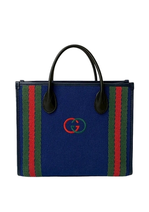 Gucci Pre-Owned 2000-2015 Canvas Interlocking G satchel - Blue