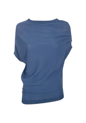 Liviana Conti draped sweater - Blue