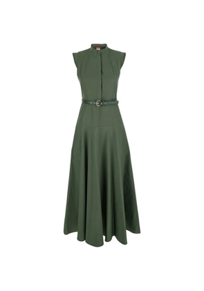 Max Mara cotton poplin dress - Green