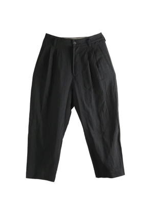 Ziggy Chen pleated trousers - Black
