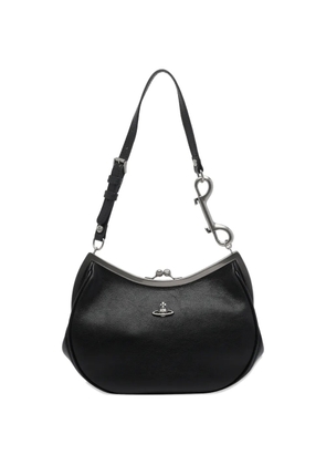 Vivienne Westwood orb-plaque shoulder bag - Black