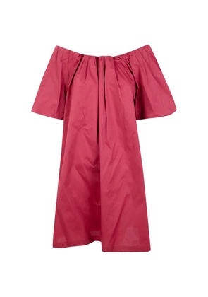 Liviana Conti off-shoulder mini dress - Red