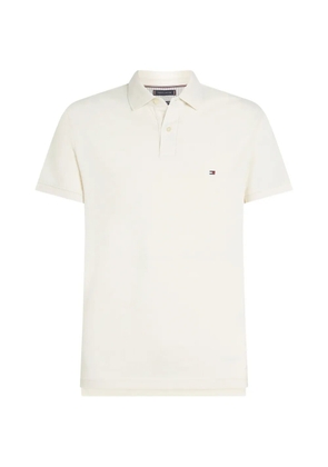 Tommy Hilfiger logo short-sleeve polo shirt - White