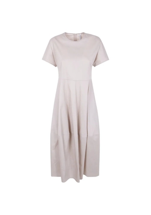 Liviana Conti panelled crew-neck dress - Neutrals