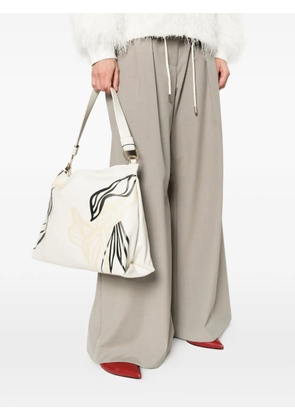 cromia Wild floral-print tote bag - Neutrals