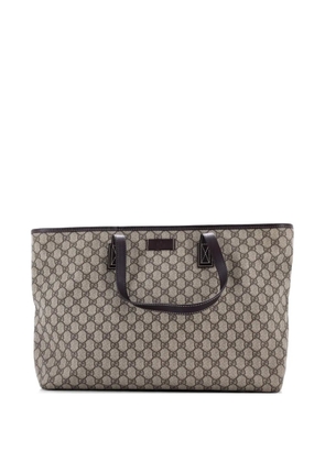 Gucci Pre-Owned Plus GG Coated Canvas with Leather Large tote bag - Brown