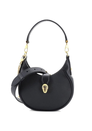 Bvlgari Pre-Owned Serpenti Ellipse Crossbody Bag Leather Mini shoulder bag - Black