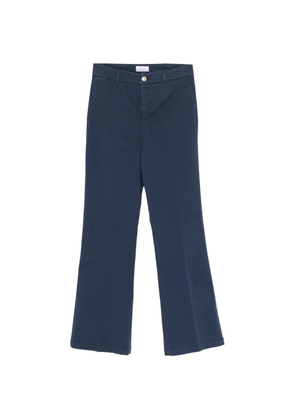 40 WEFT Thea zip-up straight trousers - Blue