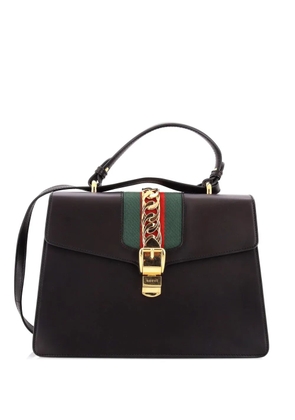 Gucci Pre-Owned Sylvie Top Handle Bag Leather Medium satchel - Black