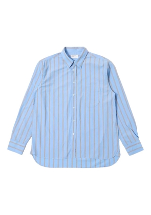 Universal Works striped pocket shirt - Blue