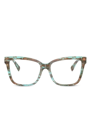 Tiffany & Co Eyewear Havana square glasses - Blue