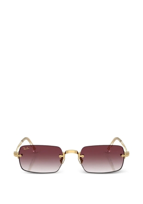 Ray-Ban x Asap Rocky rimless rectangle sunglasses - Gold