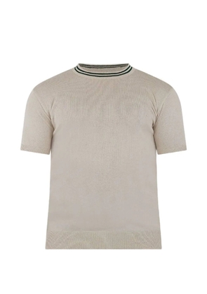YES LONDON ribbed trim sweater - Neutrals