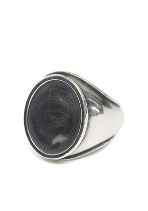 MM6 Maison Margiela Minimal logo 4mm ring - Silver