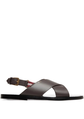 Bally Chateau crisscross ribbon sandals - Brown