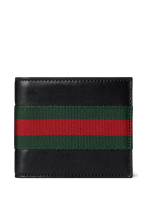 Gucci striped-detail wallet - Black