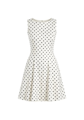 Derhy Maelis polka dot flared dress - White