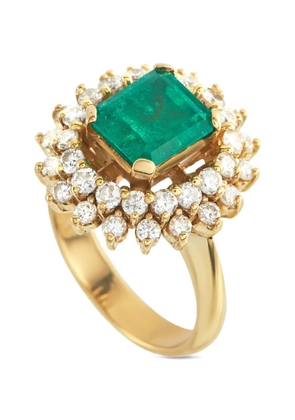 LB Exclusive diamond and emerald ring - Gold